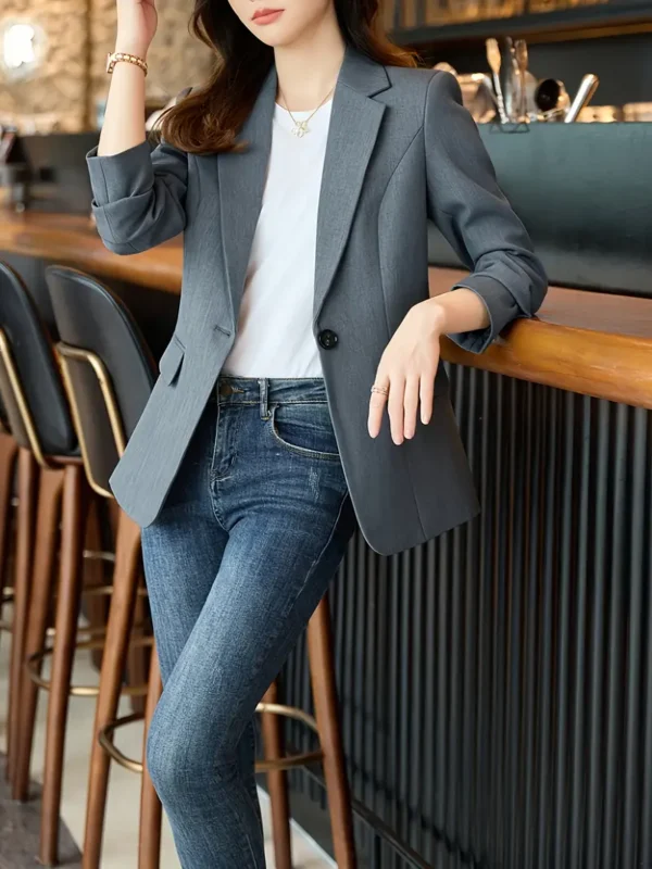 Elegant Suit Jacket – Autumn/Winter Formal Outerwear